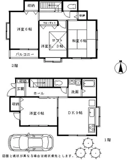 埼玉県所沢市大字久米【一戸建】の間取り