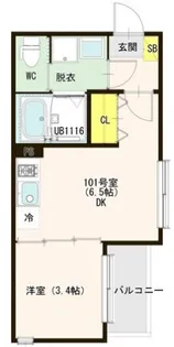 GREEN ACE II【1階】の間取り