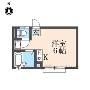 リバーサイドシングル【1階】の間取り