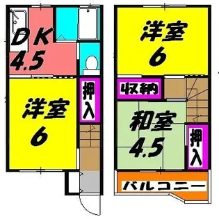 テラス・オーキッドB棟の間取り