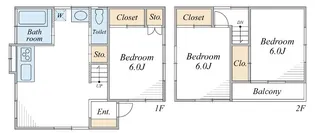 千葉県千葉市花見川区南花園1【一戸建】の間取り