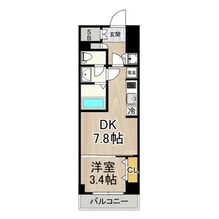 1Kの間取り画像