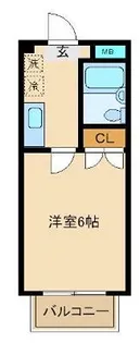 シャルマン南越谷【1階】の間取り