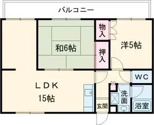 オークリーフ西大寺【2階】の間取り