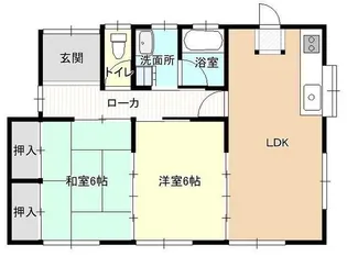 岡山県岡山市中区四御神【一戸建】の間取り