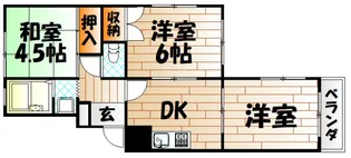 エメラルド熊本【2階】の間取り