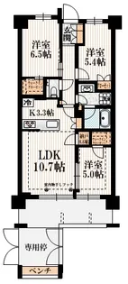 東京都世田谷区給田3【マンション】の間取り