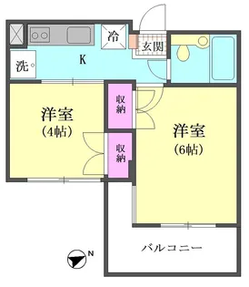 コートハウス山王【3階】の間取り