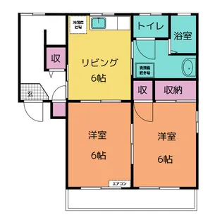 メゾン元島田【2階】の間取り