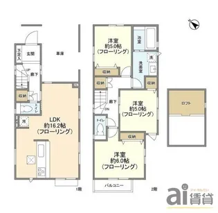 埼玉県川越市霞ケ関東4【一戸建】の間取り