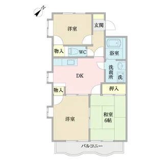 グランドール八千代台III番館【1階】の間取り