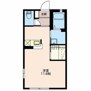 新潟県長岡市福住3【アパート】の間取り