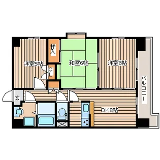 ラ・カーサ・ミア【4階】の間取り