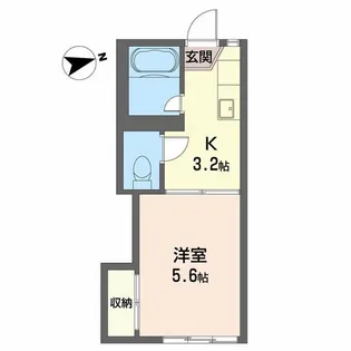 ニューフォーブル【2階】の間取り