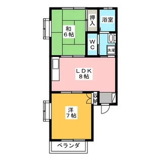 ハイツさんさん【1階】の間取り