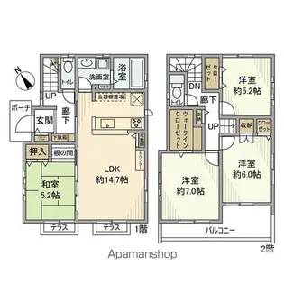 東京都武蔵野市関前3【一戸建】の間取り