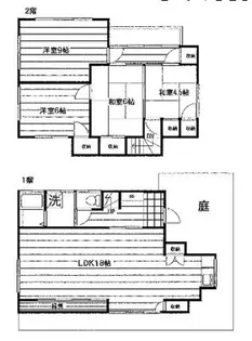 神奈川県大和市中央林間西4【一戸建】の間取り