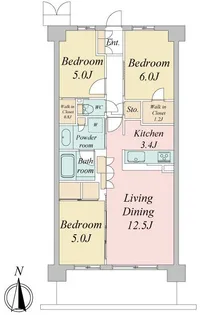 トラープランド蒼麗館【6階】の間取り