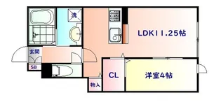 フォルトゥーナI【1階】の間取り