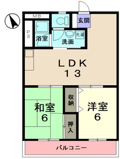 東海ステーションハイツ【4階】の間取り