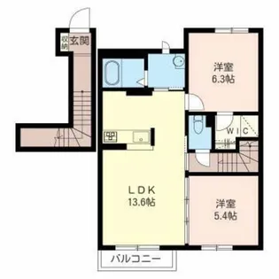 チャ・ベーネIII【2階】の間取り