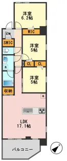 東京都江戸川区松江5【マンション】の間取り