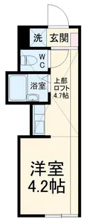 プライムテラス生田【1階】の間取り