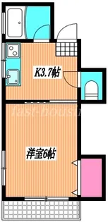 第七末廣コーポ【1階】の間取り