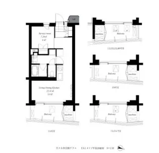 東京都渋谷区代々木4【マンション】の間取り