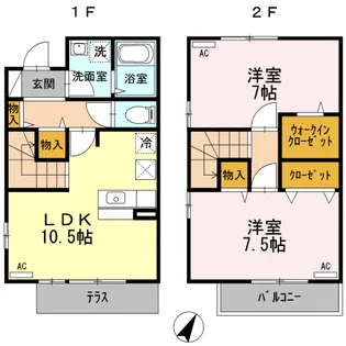東京都武蔵野市境4【一戸建】の間取り