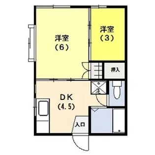 2DKの間取り画像