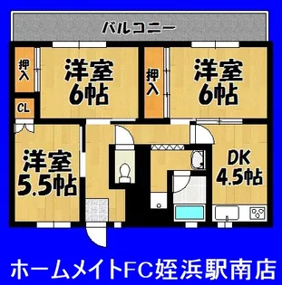 福岡県糸島市篠原西1【マンション】の間取り