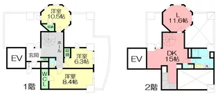 神奈川県藤沢市大庭【マンション】の間取り
