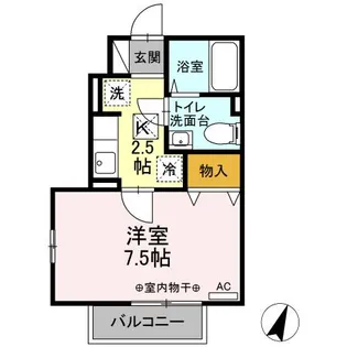 ファミール南花沢【1階】の間取り