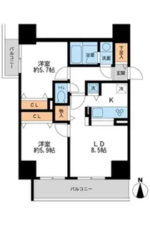 千葉県千葉市中央区本千葉町【マンション】の間取り