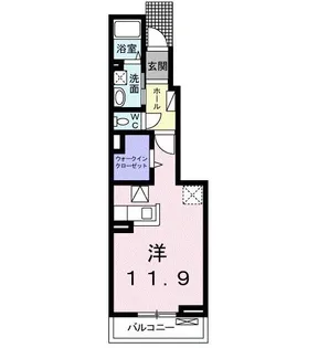 カーサグランデIII【1階】の間取り