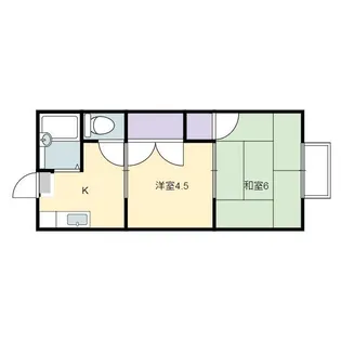セジュール城北【2階】の間取り