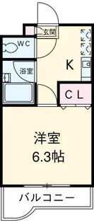 メルベイユ石井【2階】の間取り