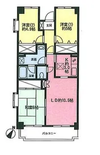 オーベルジュ青葉【3階】の間取り