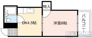 シャトー野江【5階】の間取り