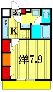 グレイス北松戸II【1階】の間取り