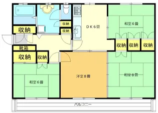 高島平第二住宅7号棟【4階】の間取り