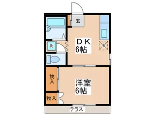 ハイツ麹町【1階】の間取り