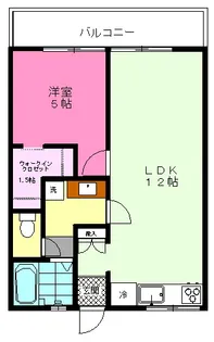 シティハイム上の台B【2階】の間取り