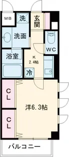 クアイエット【2階】の間取り