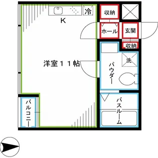 アクシスコート高円寺【2階】の間取り