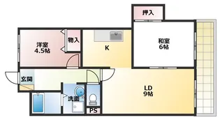 兵庫県明石市魚住町鴨池【マンション】の間取り