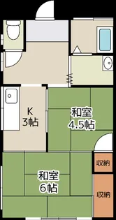 三上アパート【1階】の間取り