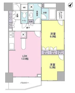 LaSante五反田【3階】の間取り
