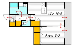 ルミナス大和町【3階】の間取り